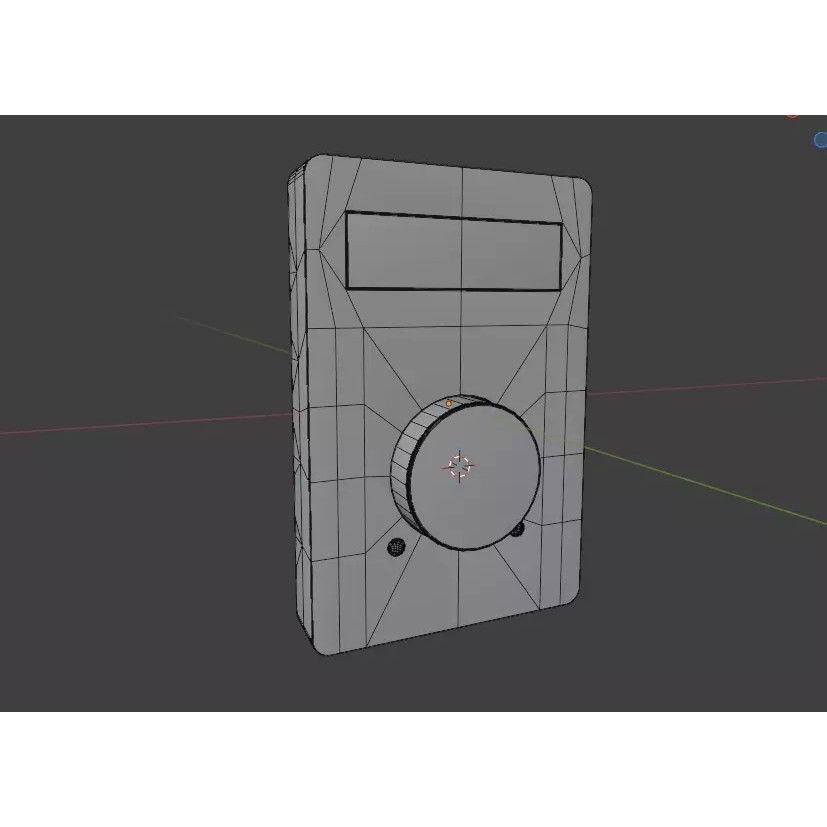 Wall-Mounted Thermostat 3D Model – Modern Design, PBR Textures, Blender, FBX, OBJ - View 9