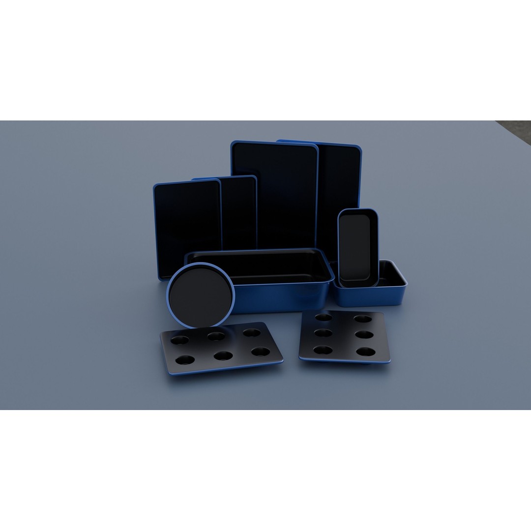Bakewear Set 3D Model – Low Poly Kitchenware for Game Ready Use