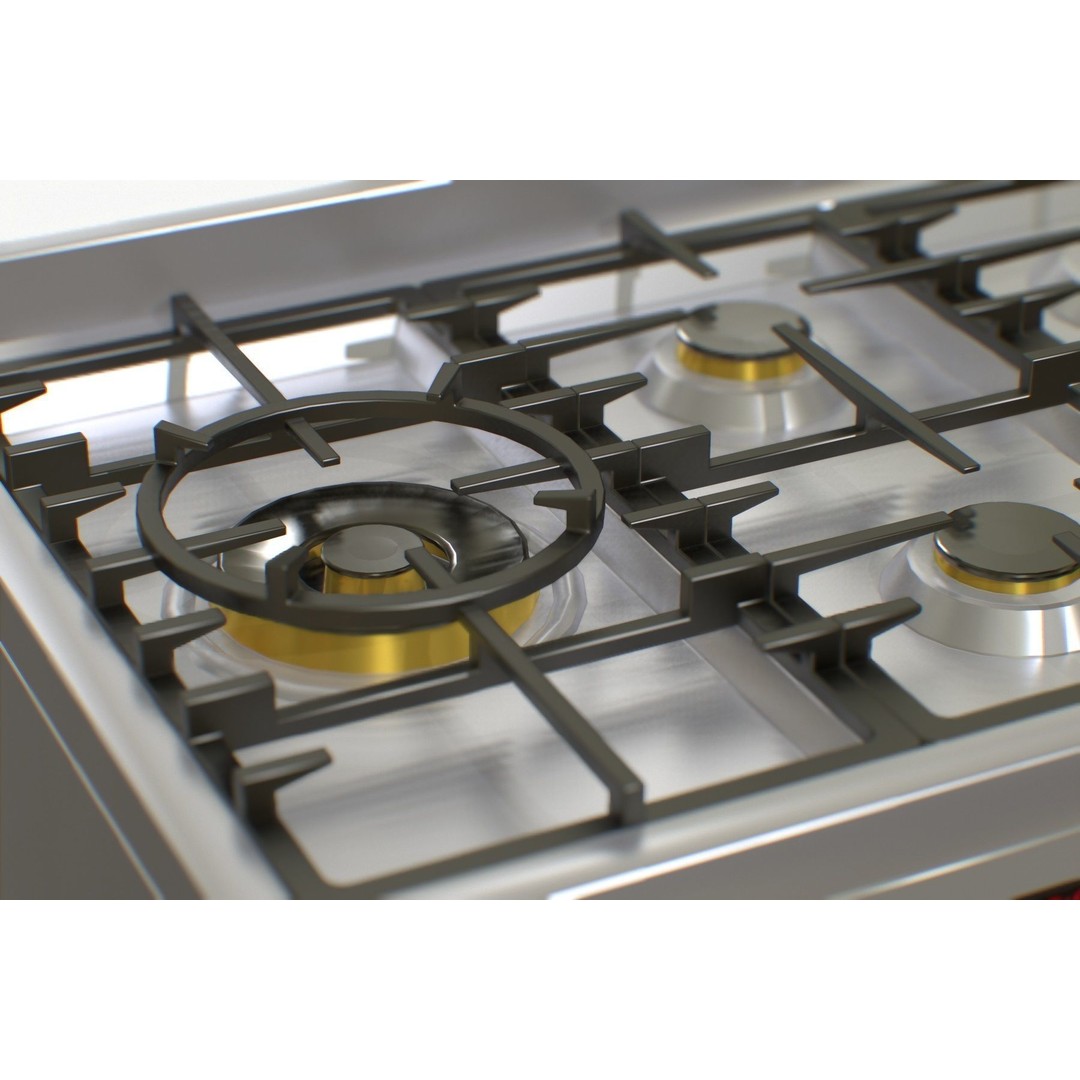 Electric Oven 3D Model – Low Poly Kitchen Appliance, FBX, OBJ - View 13