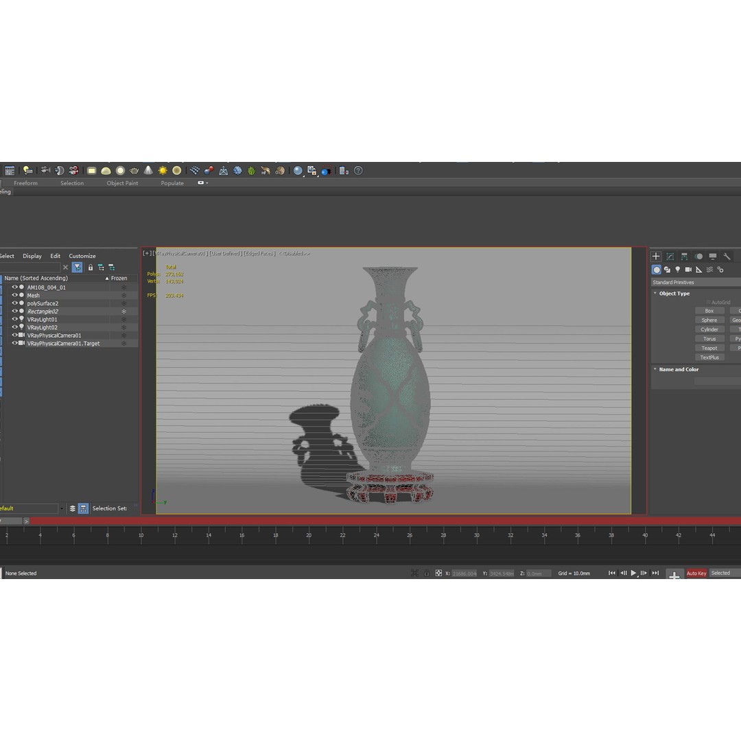 Water Bottle 3D Model – Realistic Household Glass Container, PBR