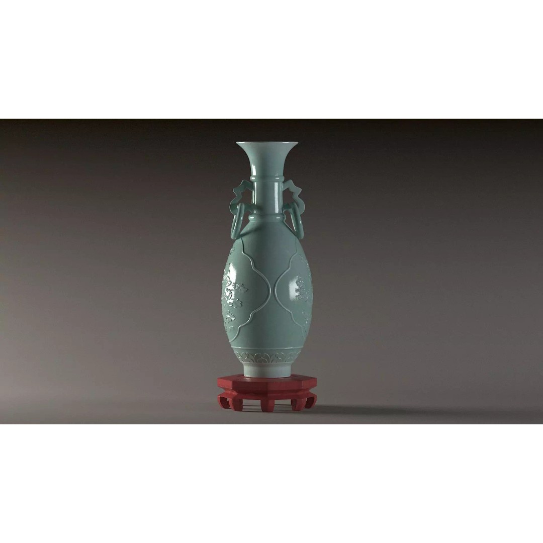 Water Bottle 3D Model – Realistic Household Glass Container, PBR - View 2