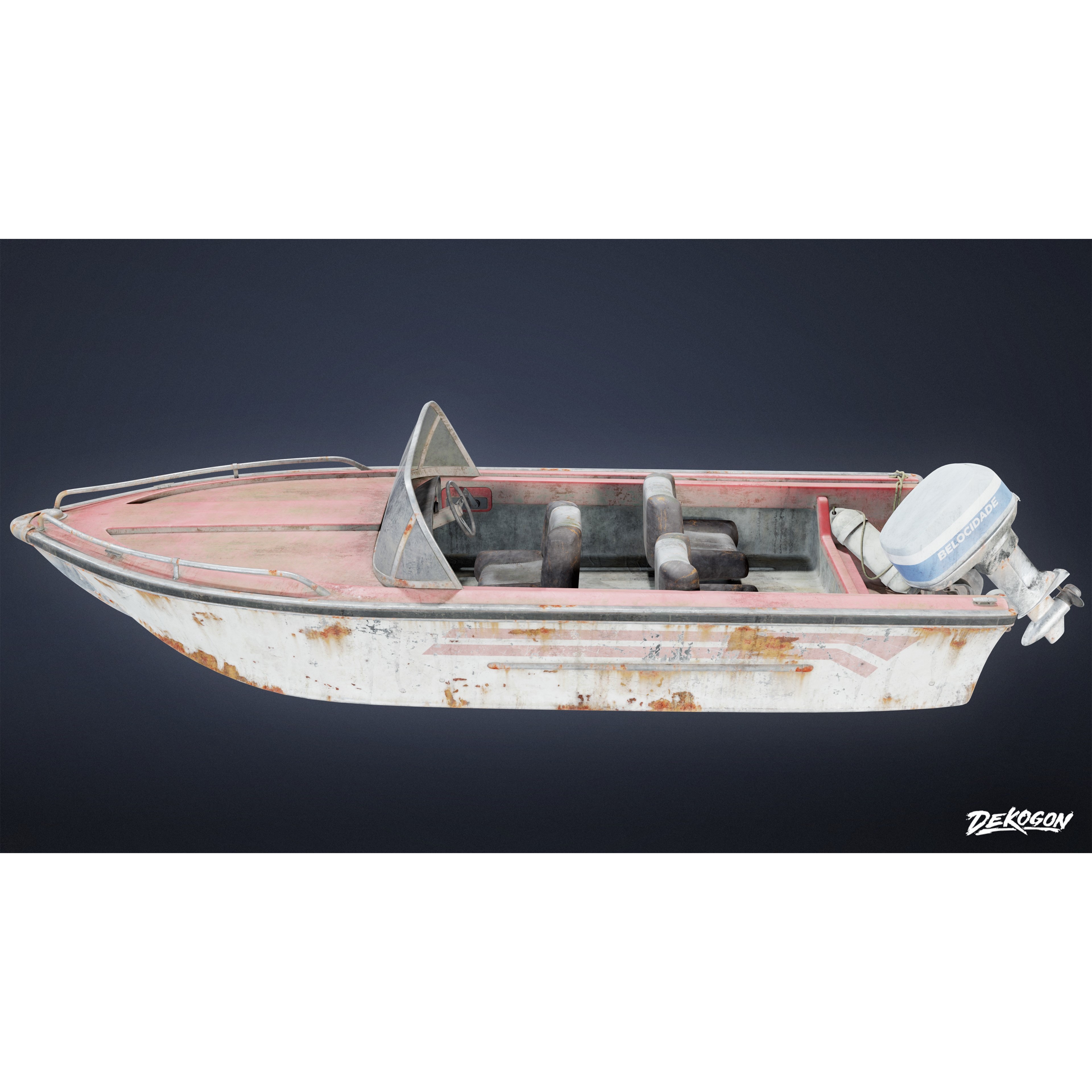 BOATYARD - Low-Poly Game-Ready 3D Model - View 3