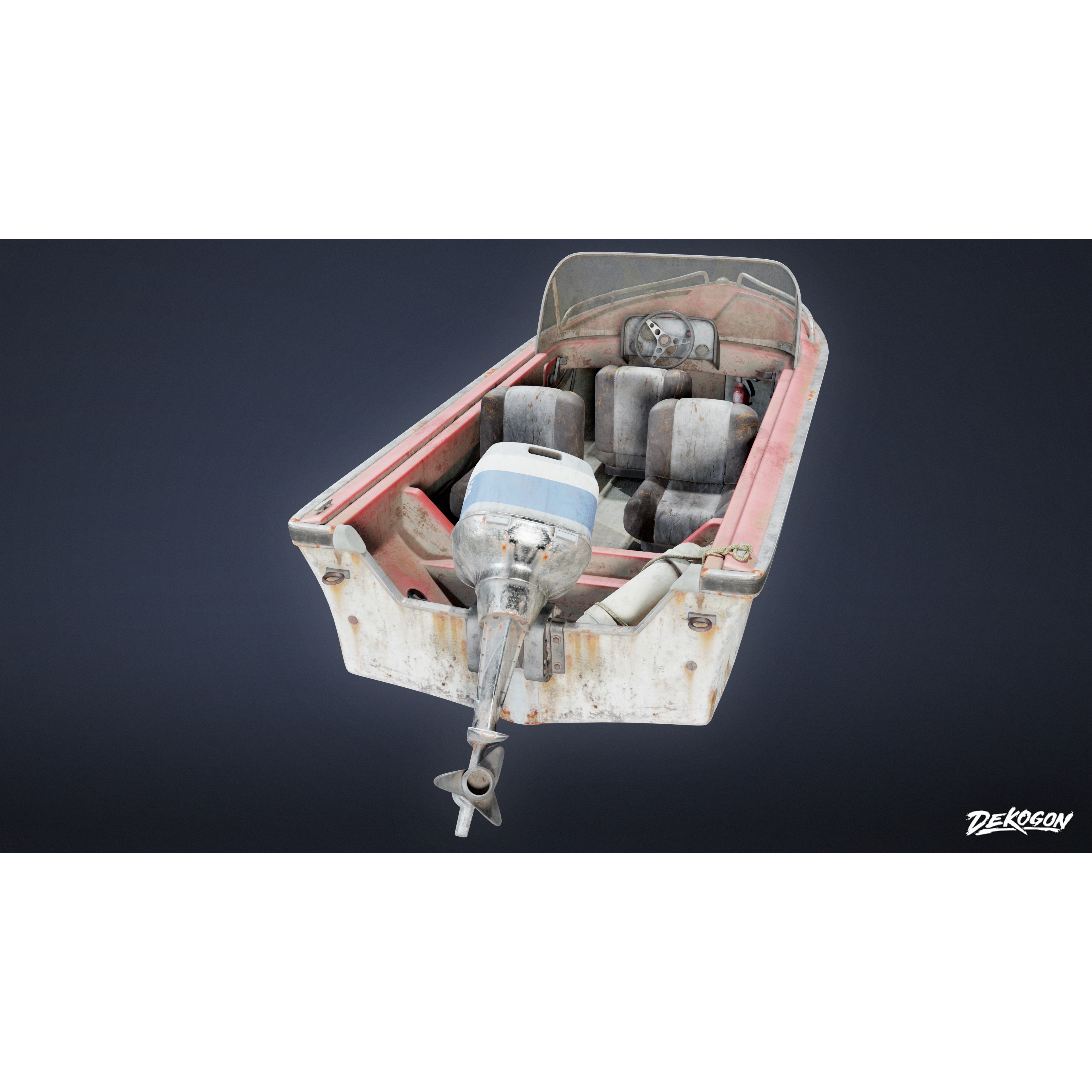 BOATYARD - Low-Poly Game-Ready 3D Model - View 4