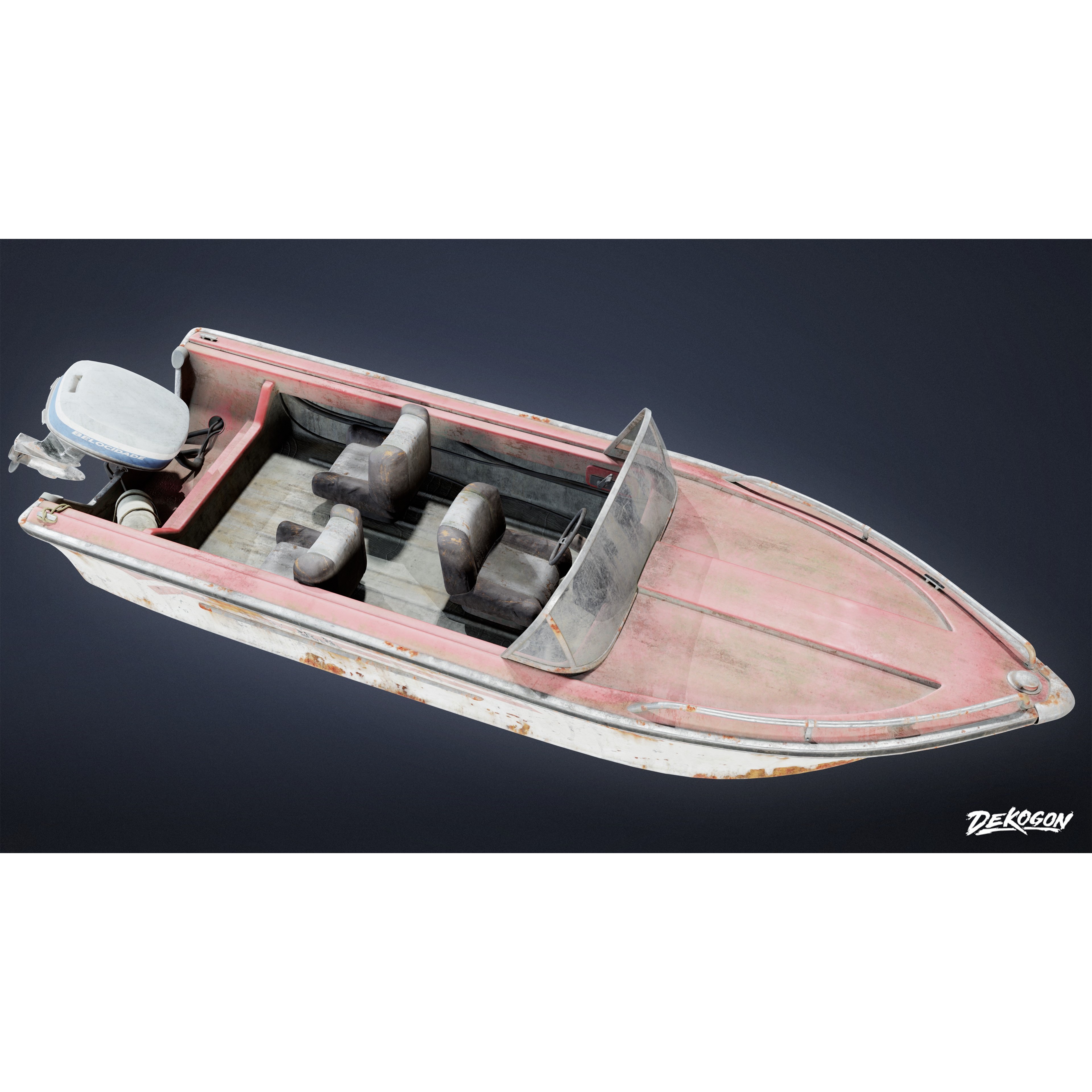 BOATYARD - Low-Poly Game-Ready 3D Model - View 7