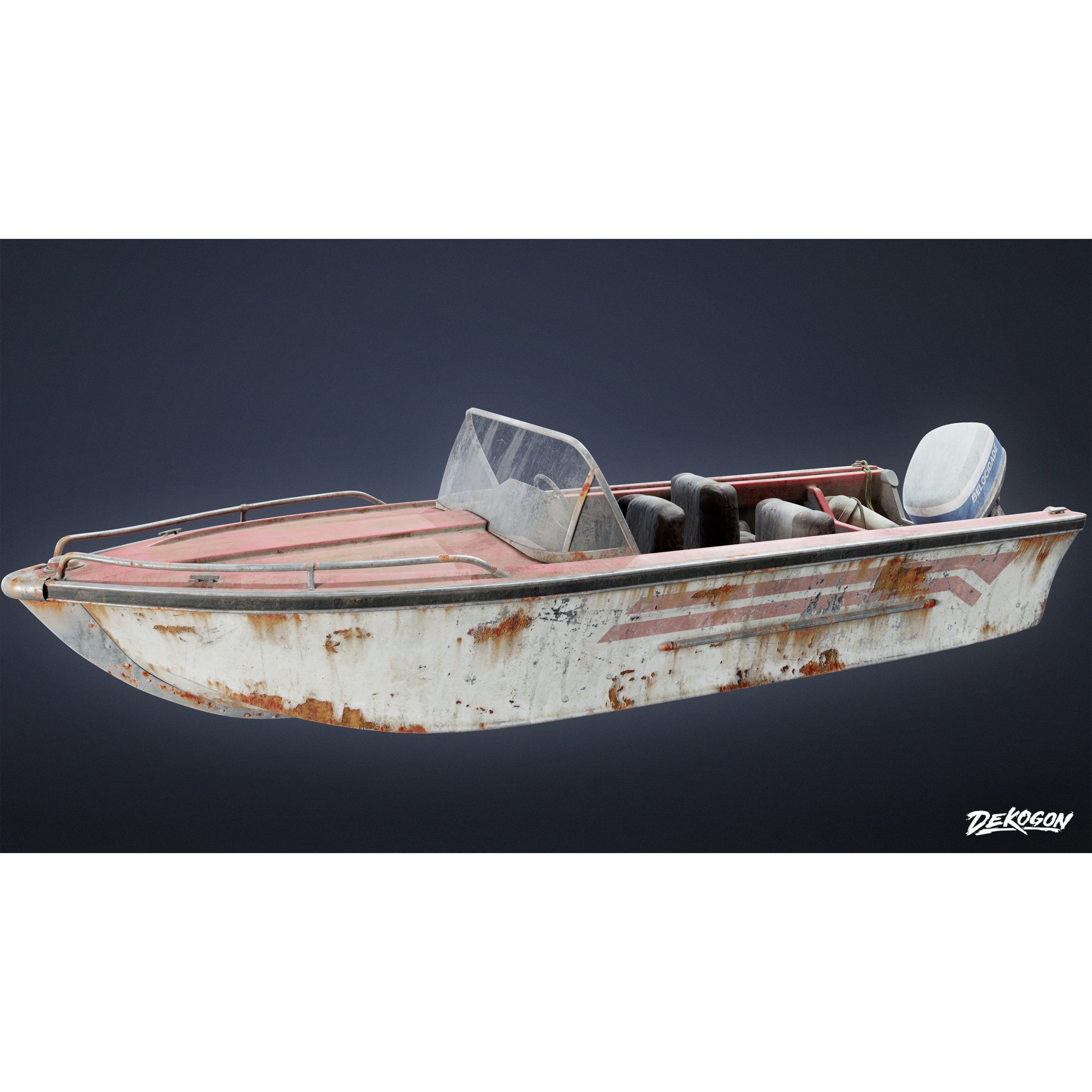 BOATYARD - Low-Poly Game-Ready 3D Model - View 8