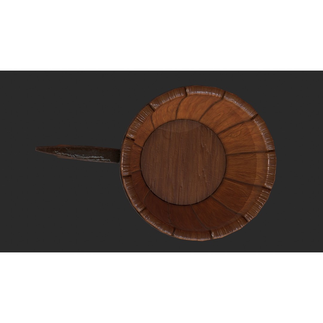 Beer Mug 3D Model – Low Poly Game Ready Asset, FBX, OBJ - View 21