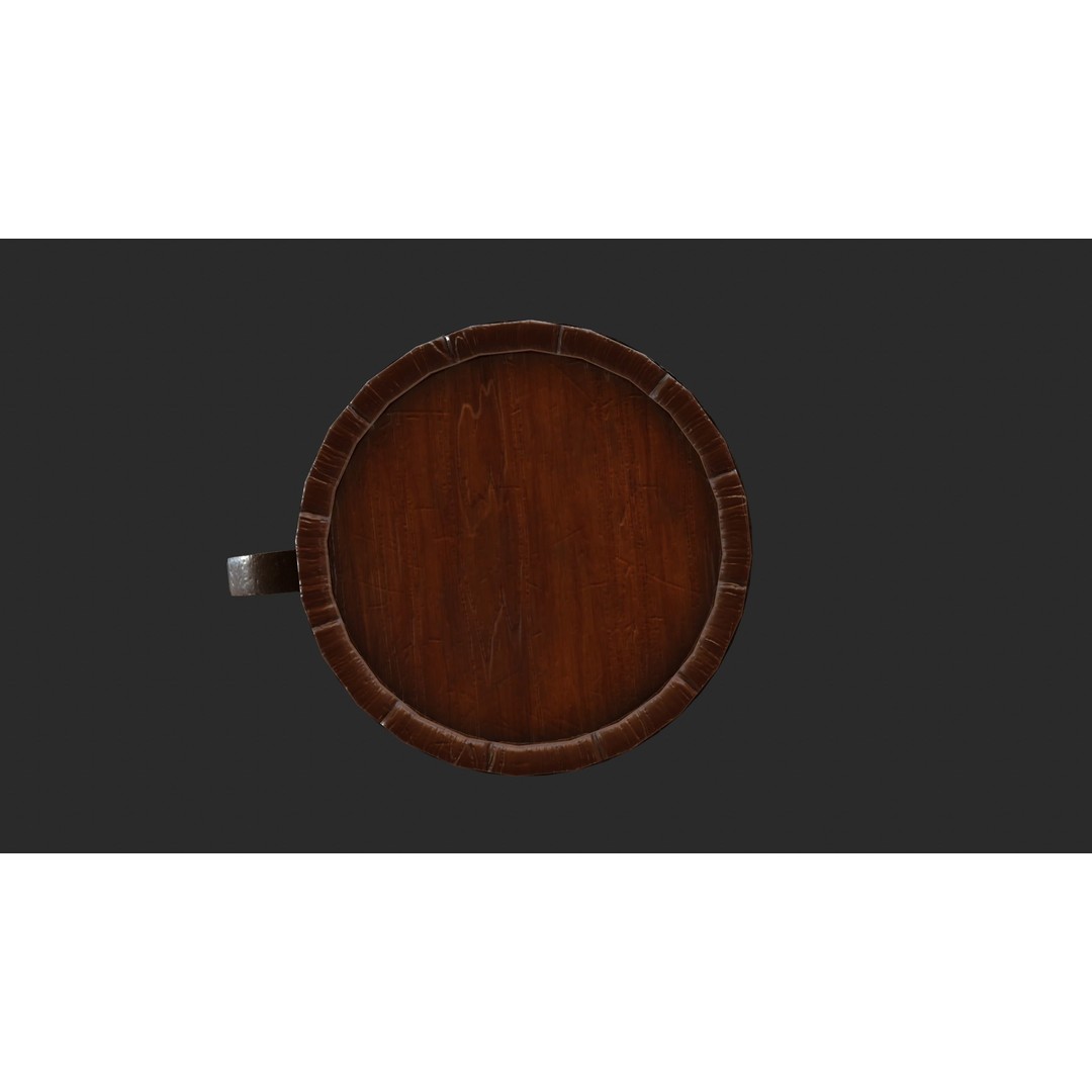 Beer Mug 3D Model – Low Poly Game Ready Asset, FBX, OBJ - View 22