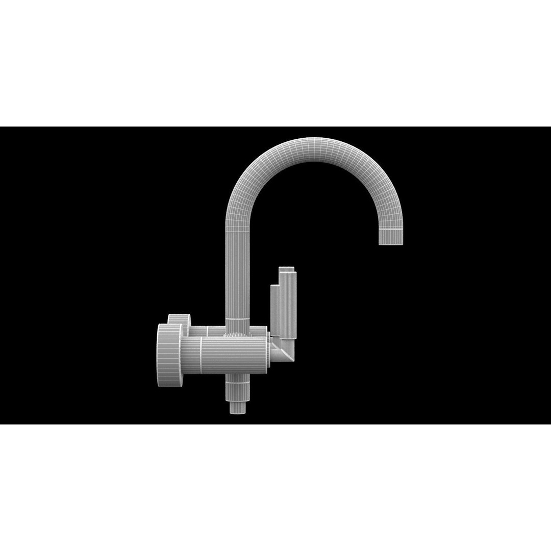 Dorn Bracht Bath Mixer Tap 3D Model – Realistic PBR Asset, FBX