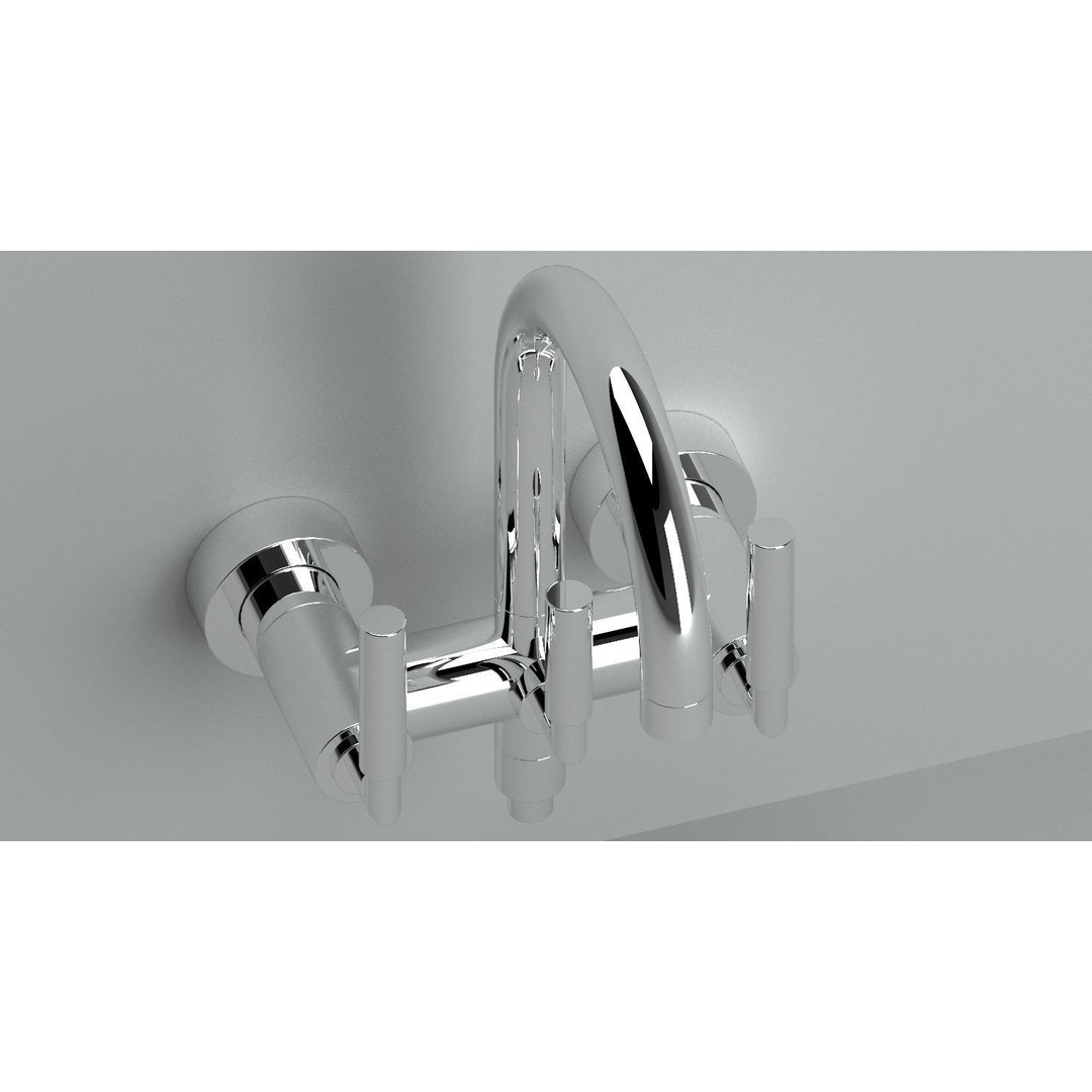 Dorn Bracht Bath Mixer Tap 3D Model – Realistic PBR Asset, FBX - View 5