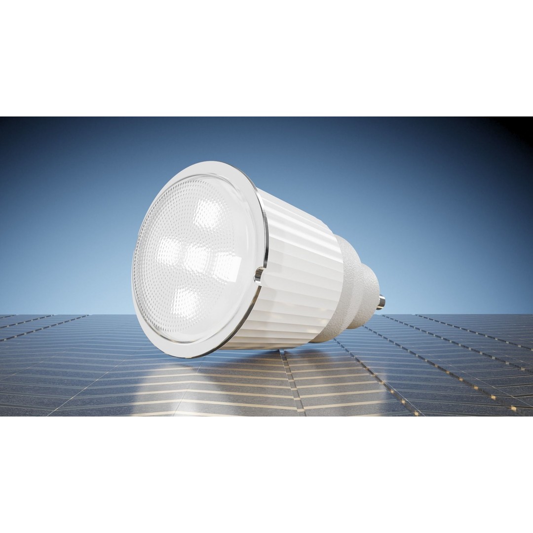 Lamp LED Gillux Replica 3D Model – Realistic Interior Lighting Asset, FBX, Blender - View 3