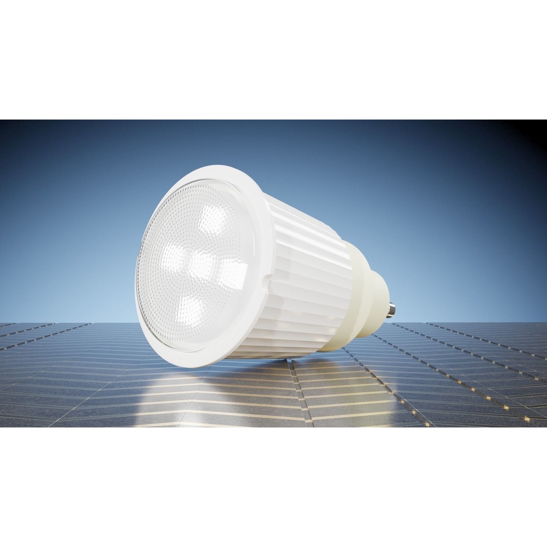 Lamp LED Gillux Replica 3D Model – Realistic Interior Lighting Asset, FBX, Blender - View 9