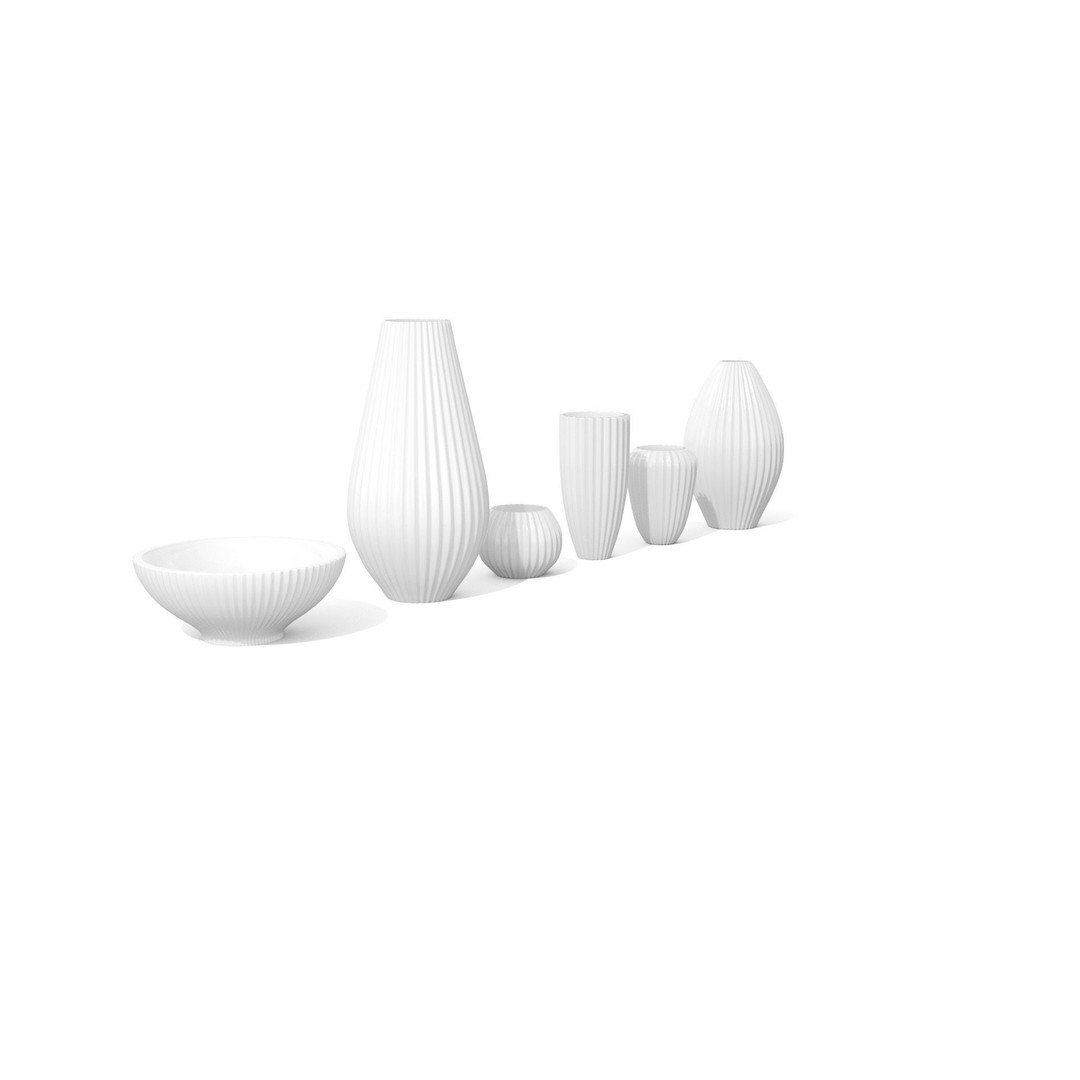 Stoneware Kitchen Accessories 3D Model – Low Poly PBR Dinnerware Set - View 15