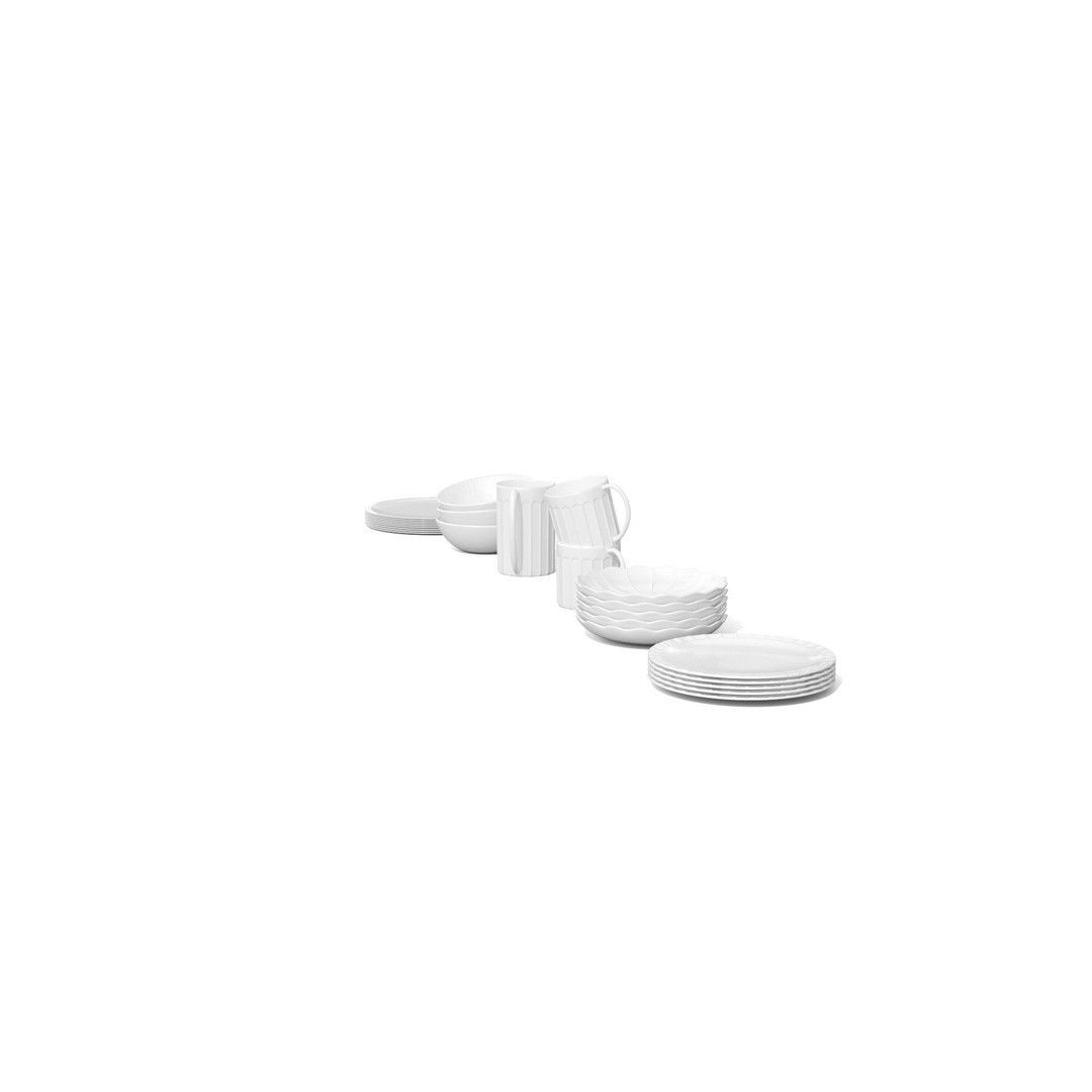 Stoneware Kitchen Accessories 3D Model – Low Poly PBR Dinnerware Set - View 36