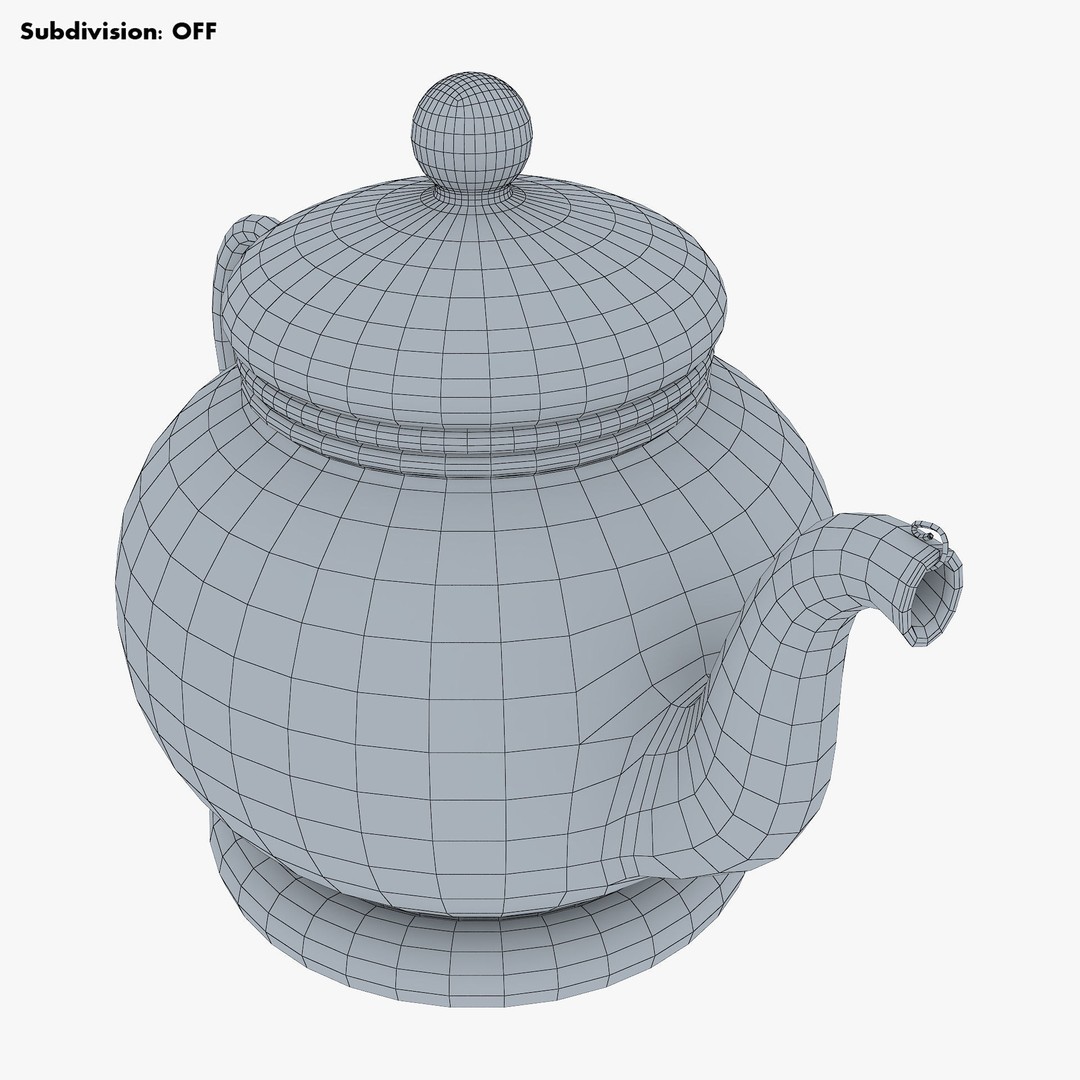 Glass Teapot 3D Model – Realistic Kitchenware with PBR Textures - View 15