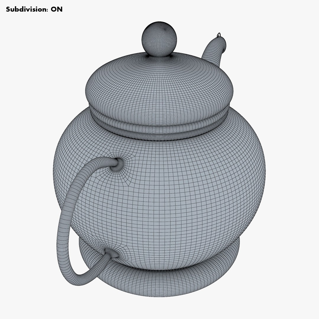 Glass Teapot 3D Model – Realistic Kitchenware with PBR Textures - View 18