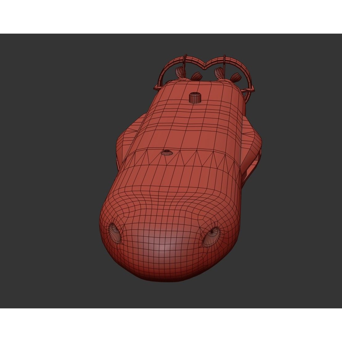Autonomous Underwater Vehicle - Low-Poly Game-Ready 3D Model - View 26