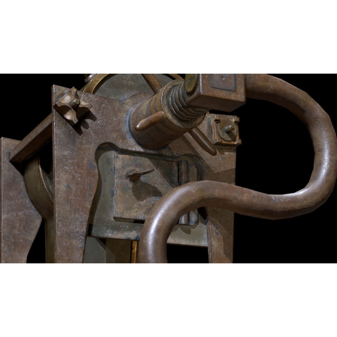 Coffee Grinder 3D Model – Low Poly PBR Game Asset, FBX - View 6