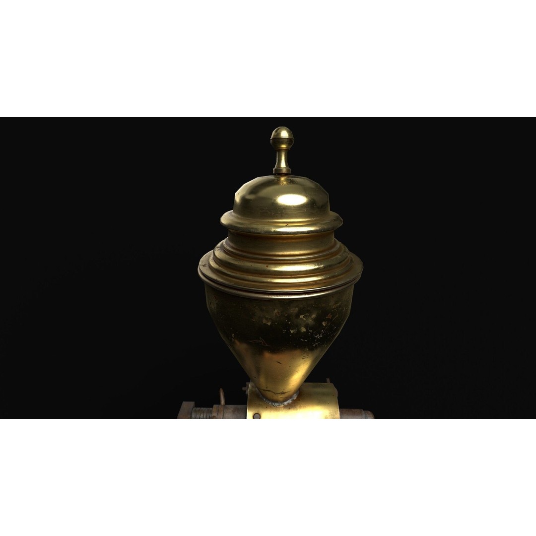 Coffee Grinder 3D Model – Low Poly PBR Game Asset, FBX - View 8