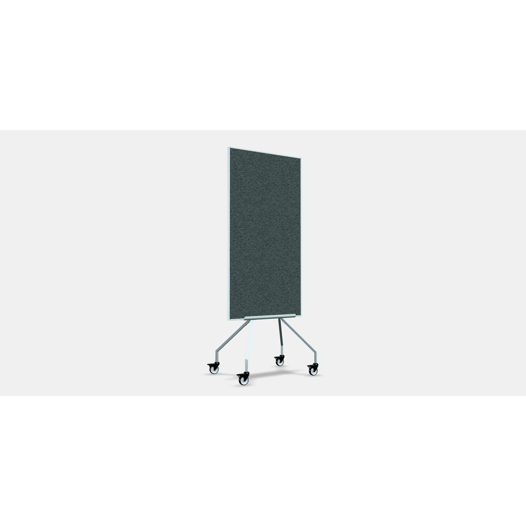 ELLOVEN Whiteboard 3D Model – Low-Poly Mobile Noticeboard, FBX - View 4