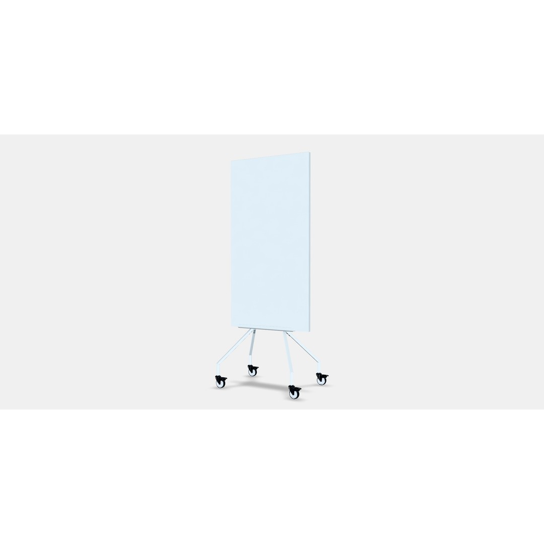 ELLOVEN Whiteboard 3D Model – Low-Poly Mobile Noticeboard, FBX - View 6