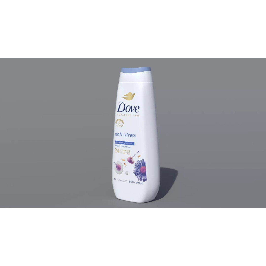 Dove Advanced Care Anti-Stress Body Wash 3D Model – PBR Textured Formats - View 10