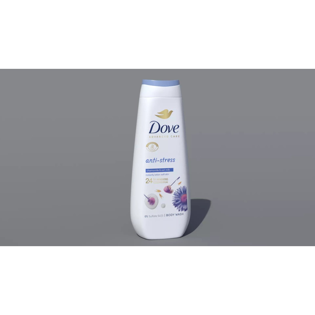 Dove Advanced Care Anti-Stress Body Wash 3D Model – PBR Textured Formats - View 2