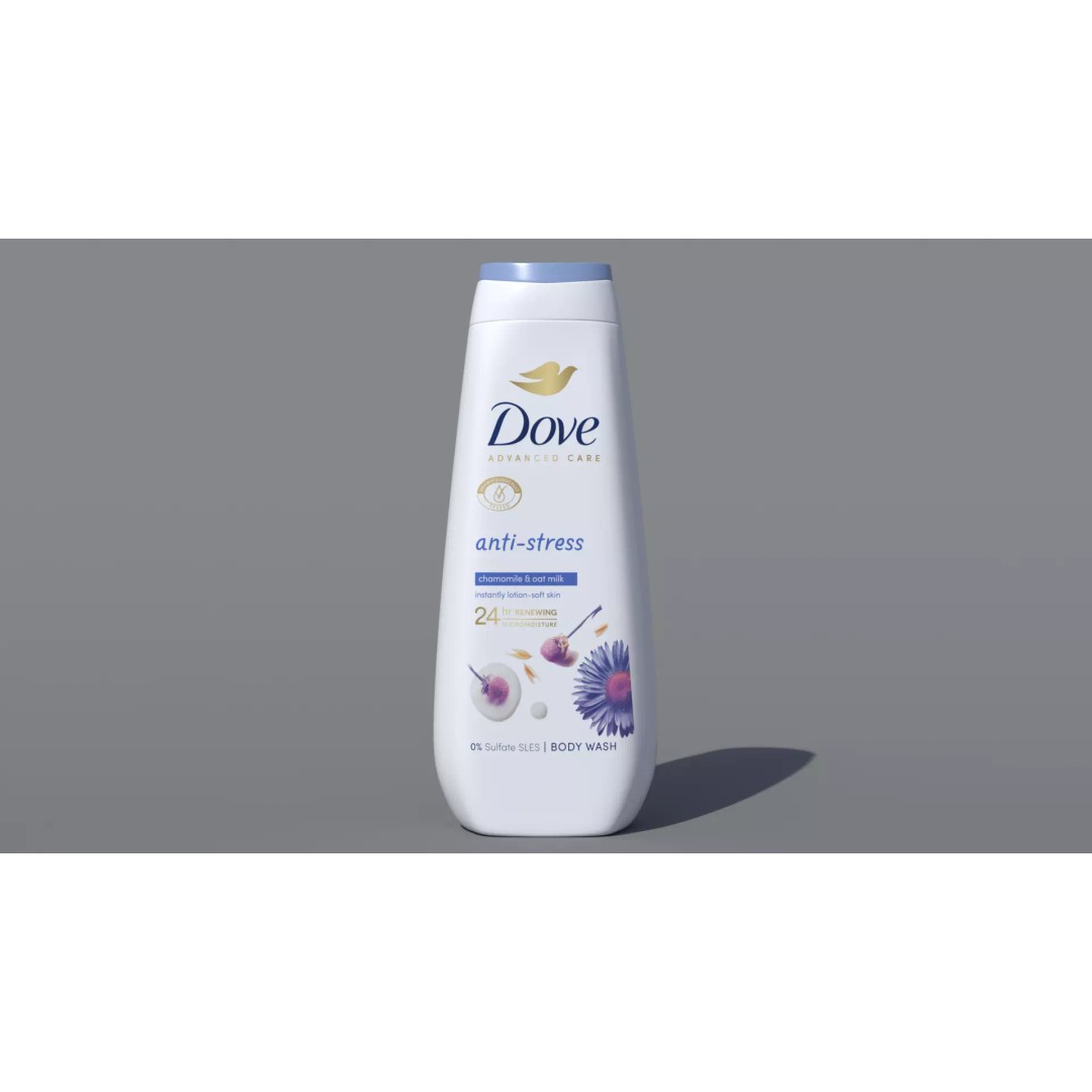 Dove Advanced Care Anti-Stress Body Wash 3D Model – PBR Textured Formats - View 3