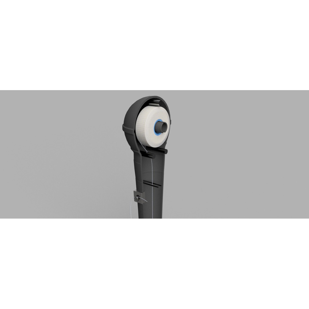 Microphone Floss Dispenser 3D Model – Unique Design for Injection Molding