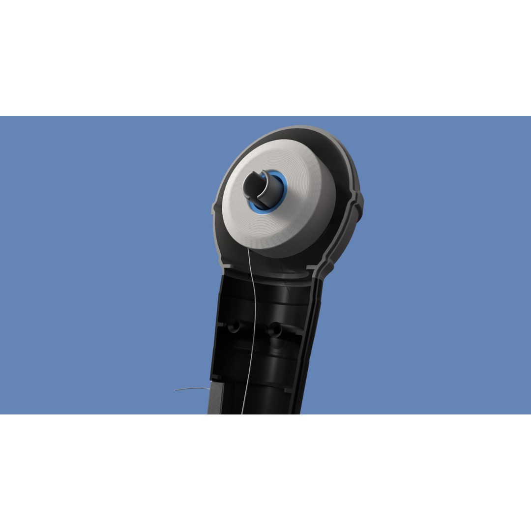 Microphone Floss Dispenser 3D Model – Unique Design for Injection Molding - View 3