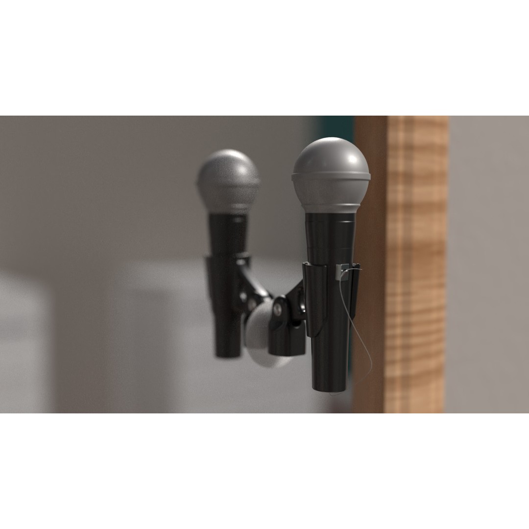 Microphone Floss Dispenser 3D Model – Unique Design for Injection Molding - View 5