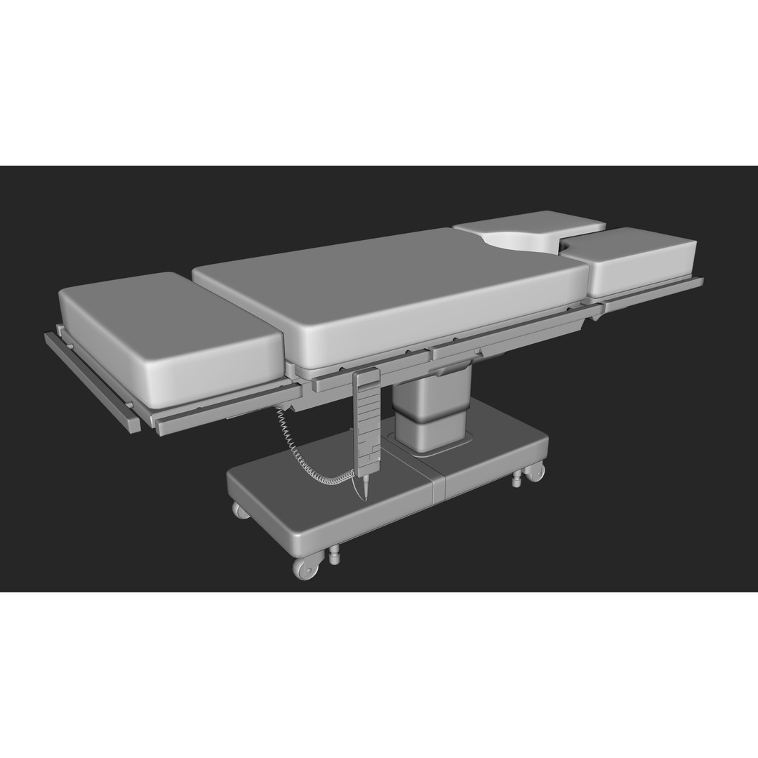 Operation Table 3D Model – Low Poly Game-Ready PBR Asset, FBX - View 13