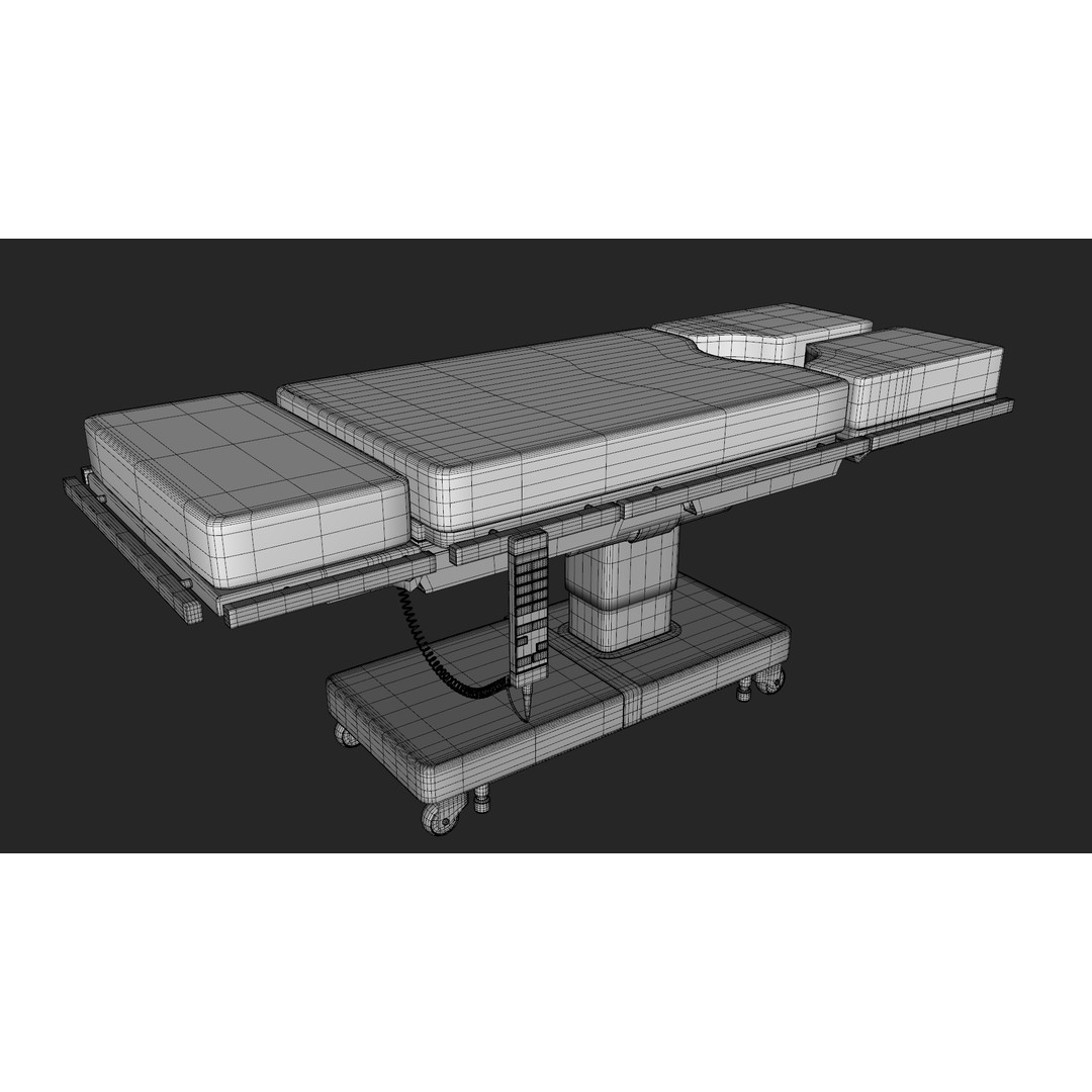 Operation Table 3D Model – Low Poly Game-Ready PBR Asset, FBX - View 14