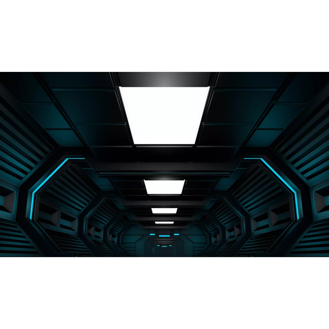 Sci Fi Corridor 3D Model – High Poly Interior Asset, FBX, OBJ - View 6