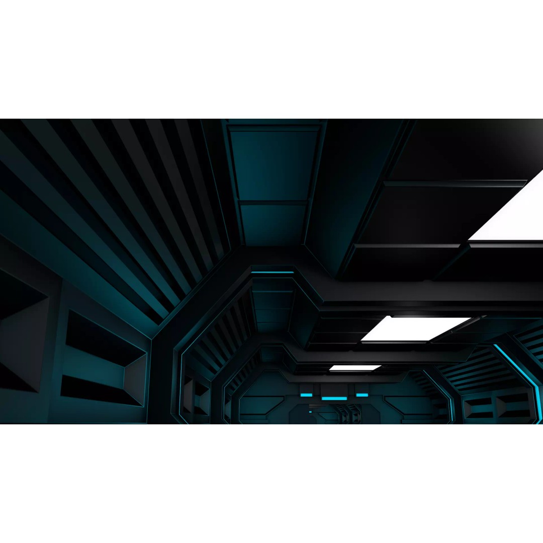 Sci Fi Corridor 3D Model – High Poly Interior Asset, FBX, OBJ - View 7