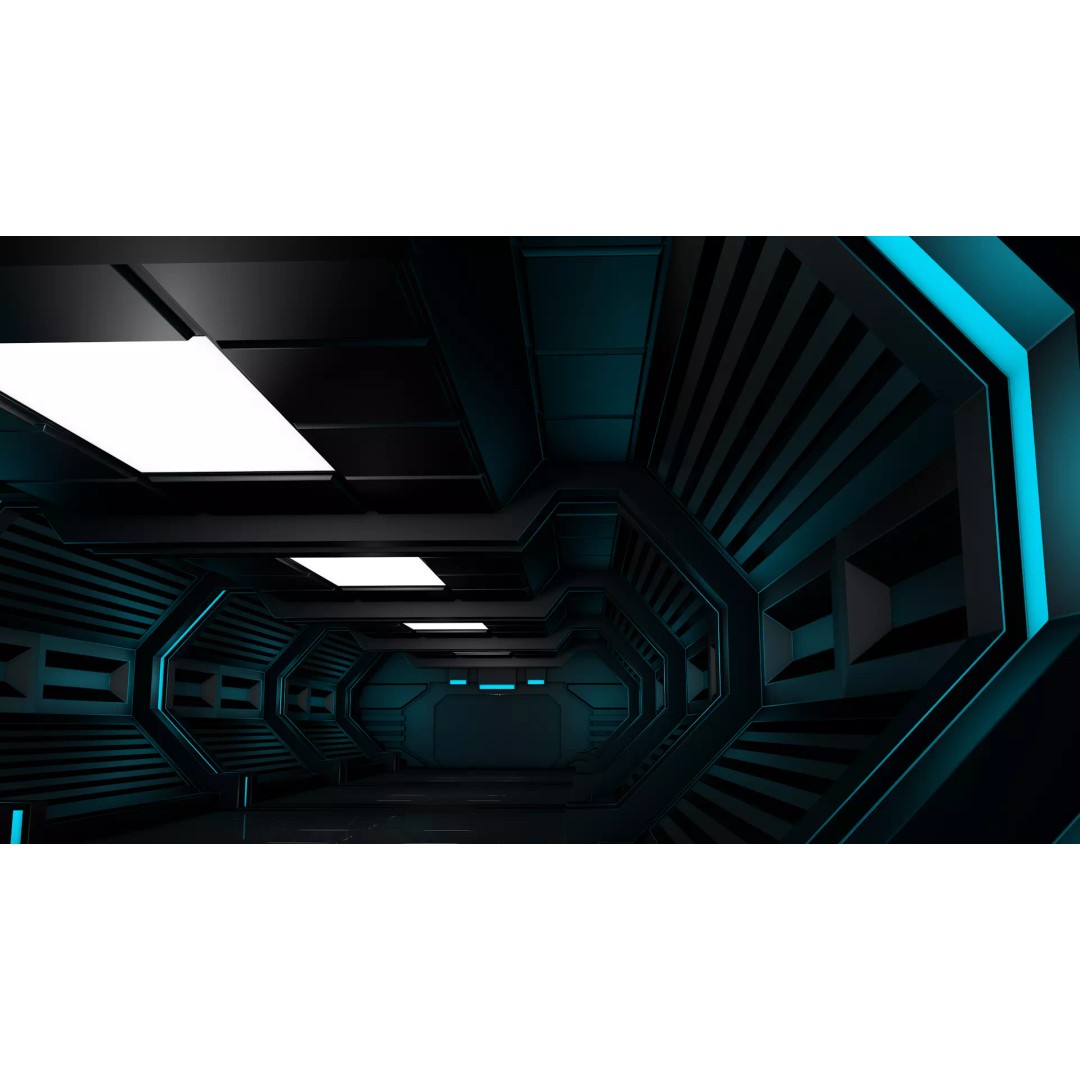 Sci Fi Corridor 3D Model – High Poly Interior Asset, FBX, OBJ - View 8