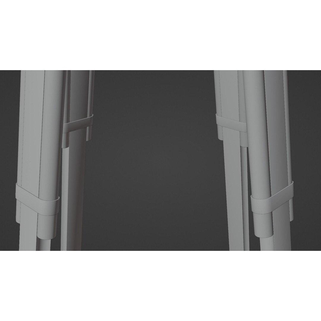 Galileo Telescope 3D Model – Low Poly Antique Design, FBX, OBJ, Blender - View 18