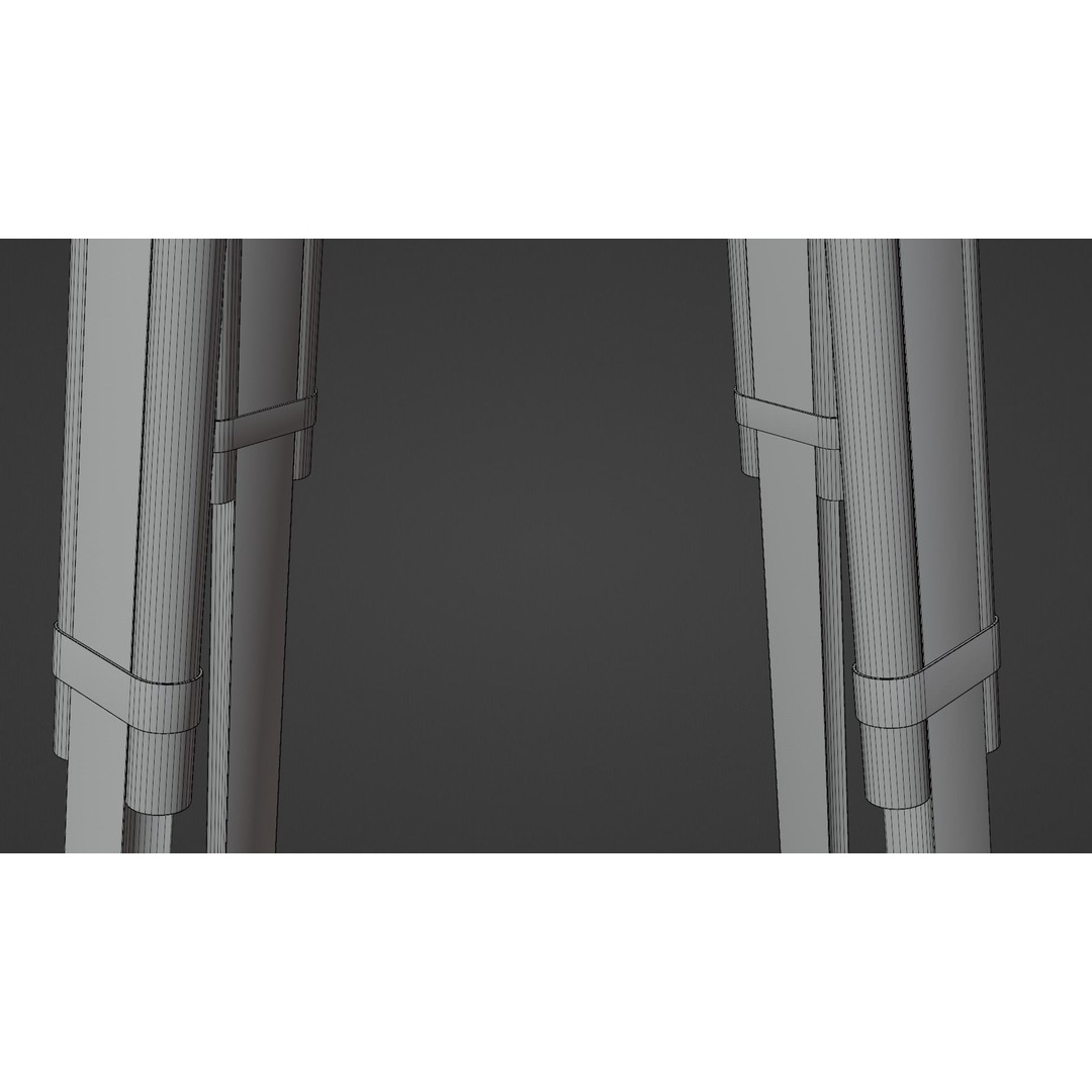 Galileo Telescope 3D Model – Low Poly Antique Design, FBX, OBJ, Blender - View 19