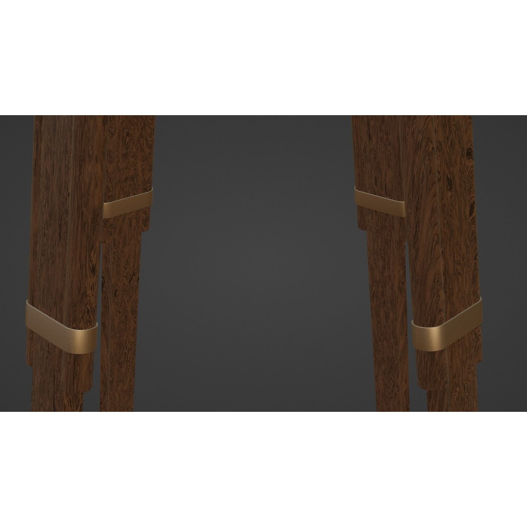 Galileo Telescope 3D Model – Low Poly Antique Design, FBX, OBJ, Blender - View 20