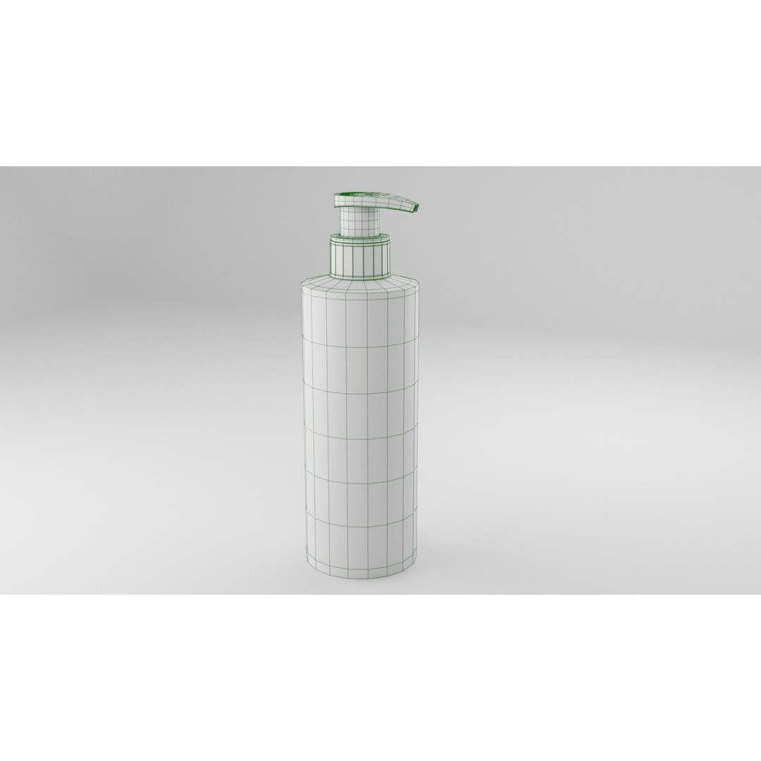 Cosmetic Bottle and Tube Set 3D Model – Low Poly Game Asset, Blender - View 45