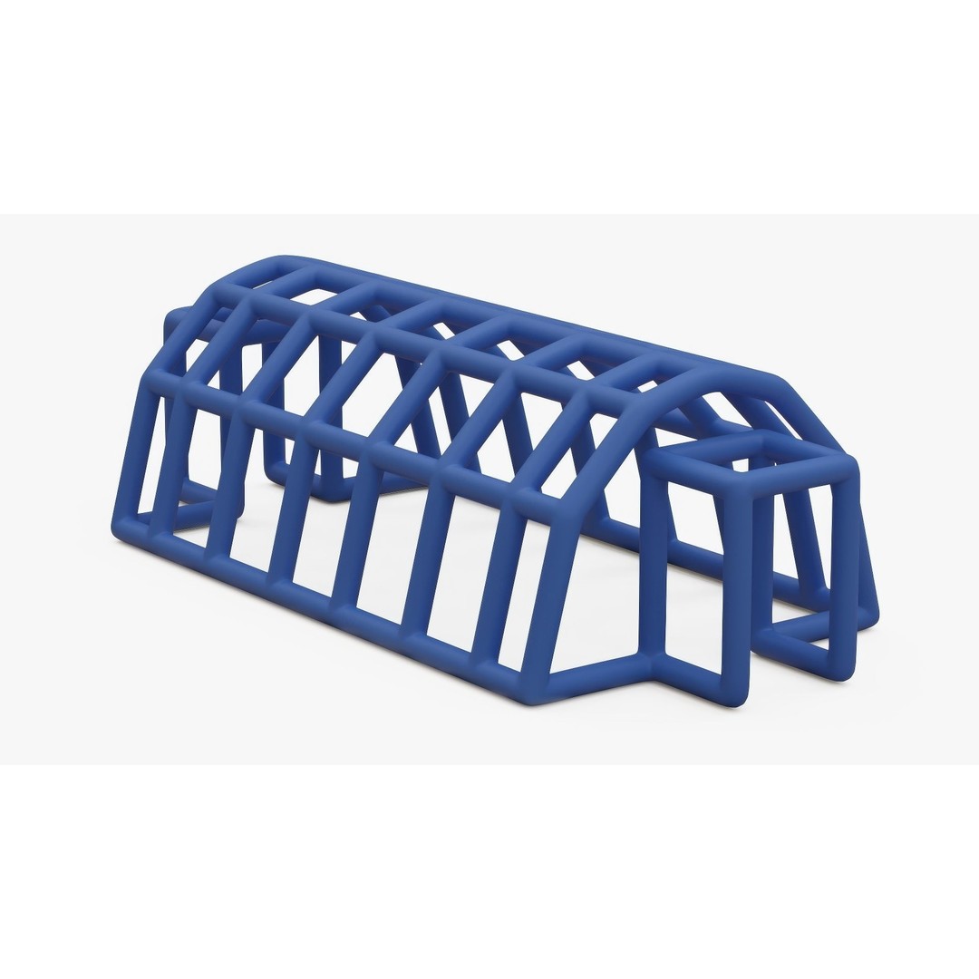 Blue Inflatable Medical Tent 3D Model – PBR Emergency Shelter, FBX - View 10