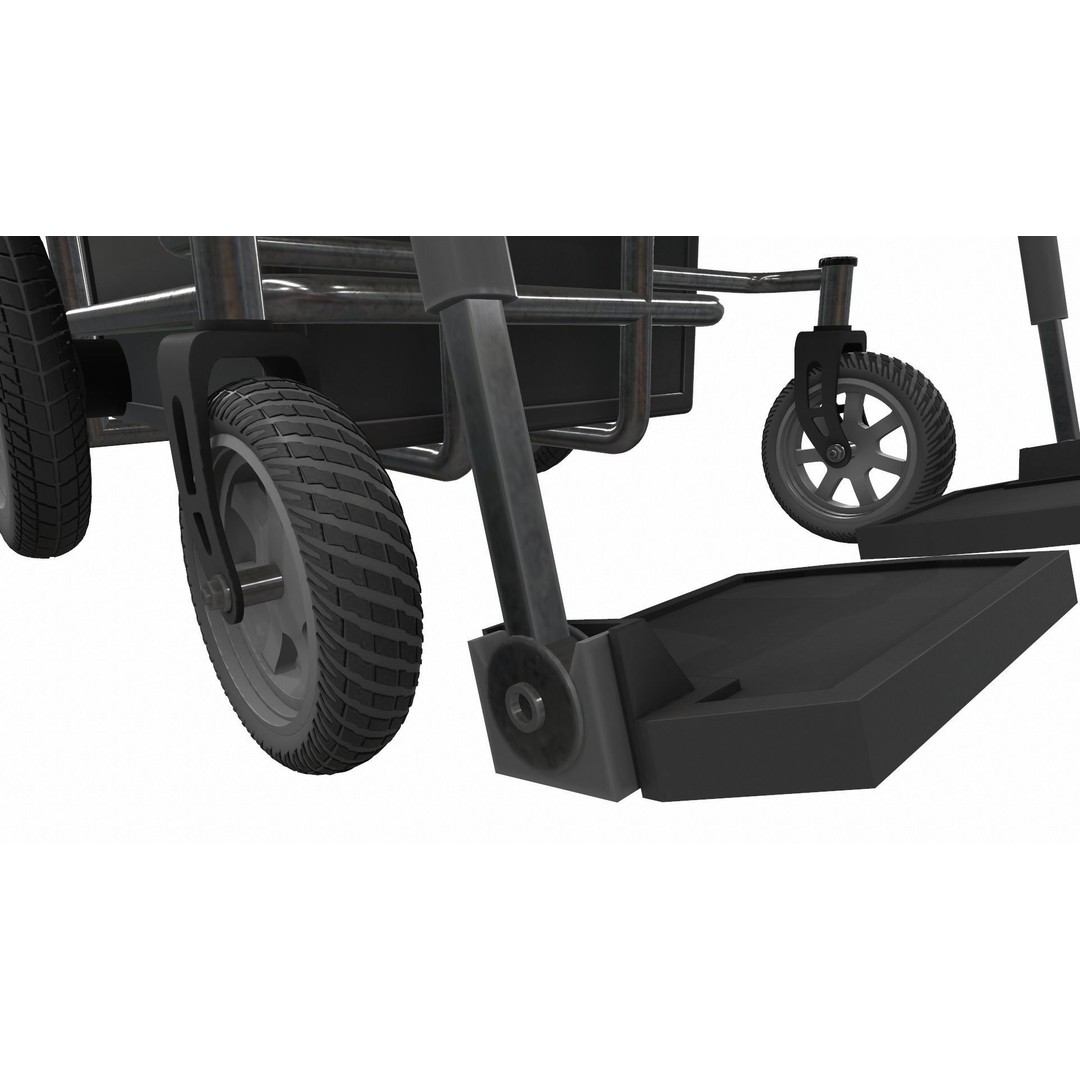 Electric Wheelchair 3D Model – High Poly PBR Asset for Medical Visualization - View 11