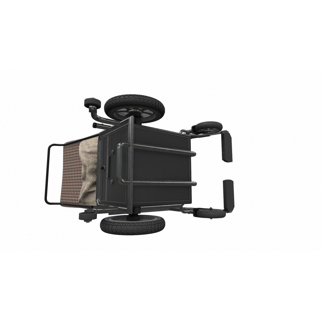Electric Wheelchair 3D Model – High Poly PBR Asset for Medical Visualization - View 8