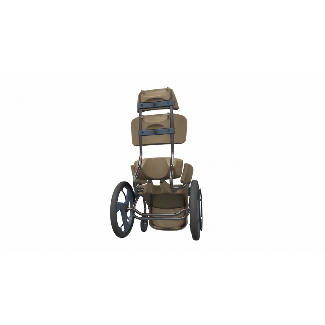 Wheelchair 3D Model – High Poly PBR Asset for Medical Visualization - View 5