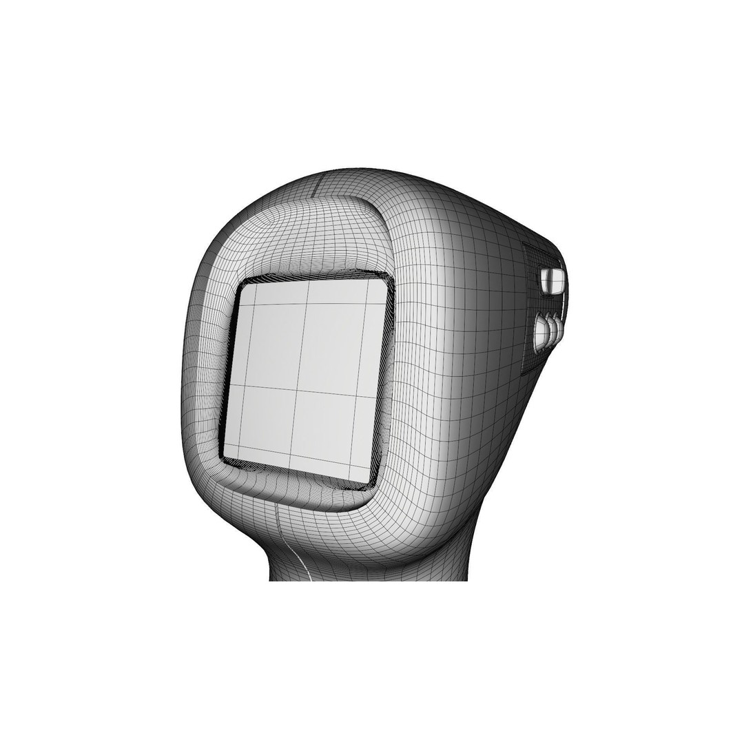 Digital Infrared Thermometer 3D Model – High Poly Medical Equipment, FBX, OBJ - View 16