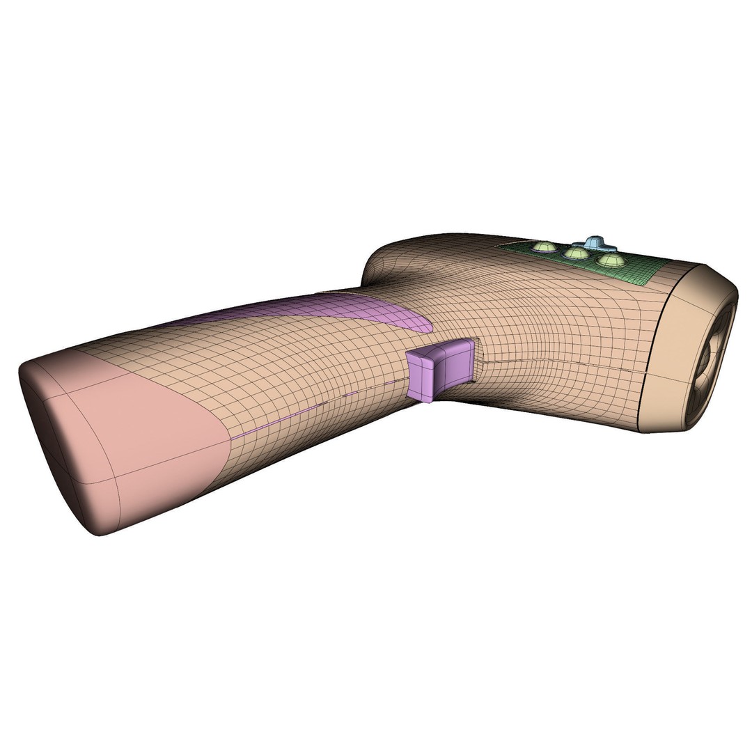 Digital Infrared Thermometer 3D Model – High Poly Medical Equipment, FBX, OBJ - View 20