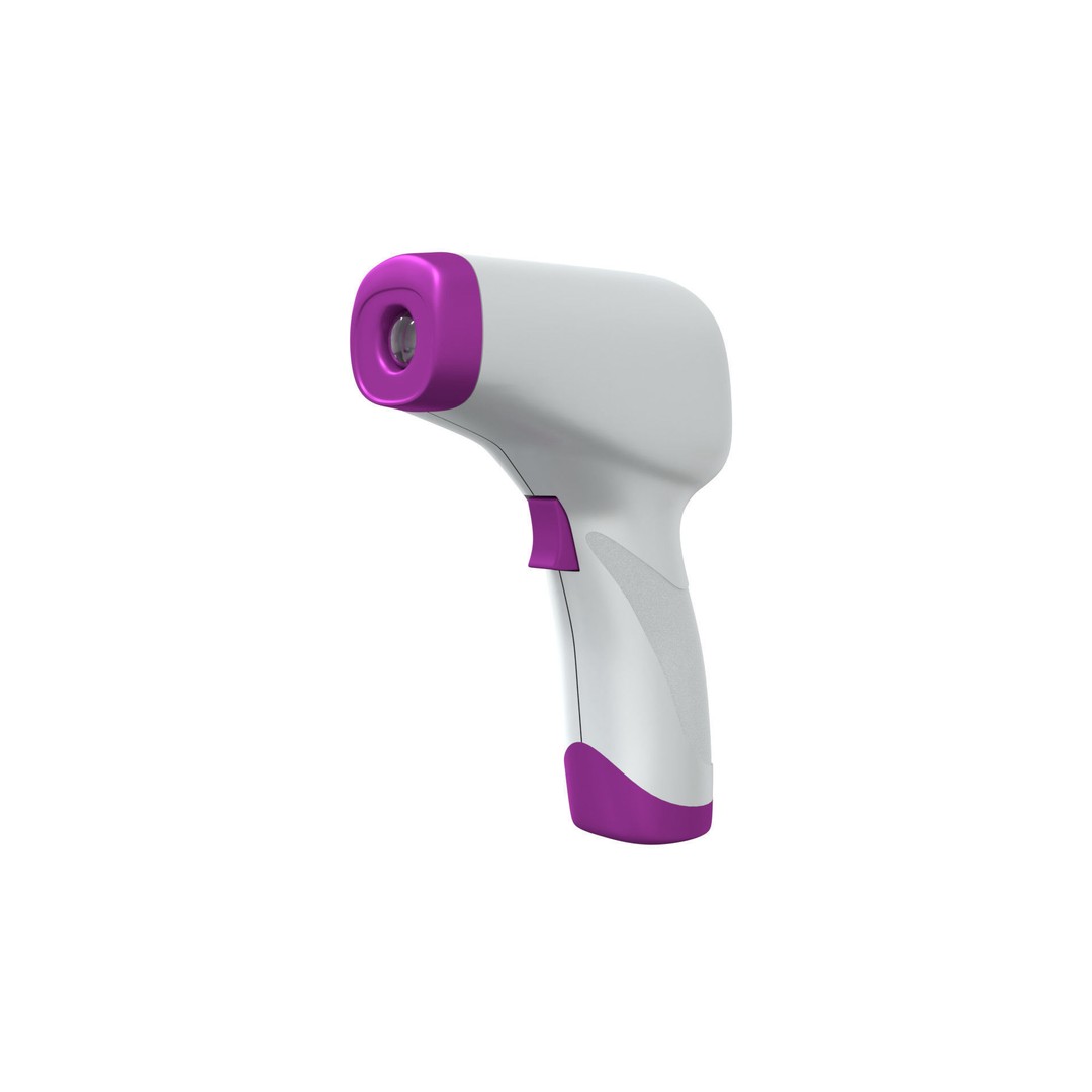 Digital Infrared Thermometer 3D Model – High Poly Medical Equipment, FBX, OBJ - View 5