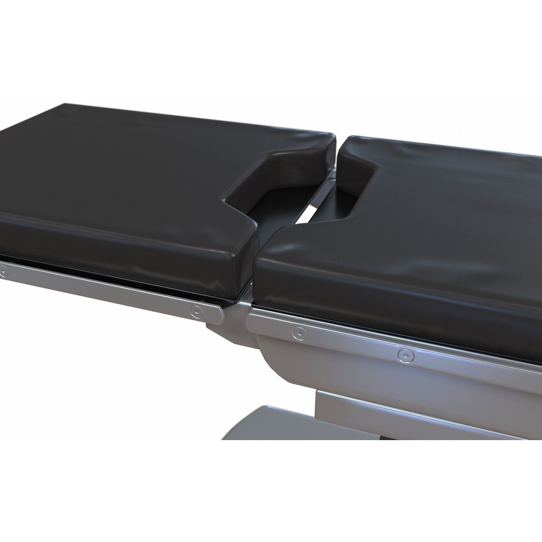 Surgical Bed 3D Model – Low Poly Medical Asset, FBX, OBJ - View 11