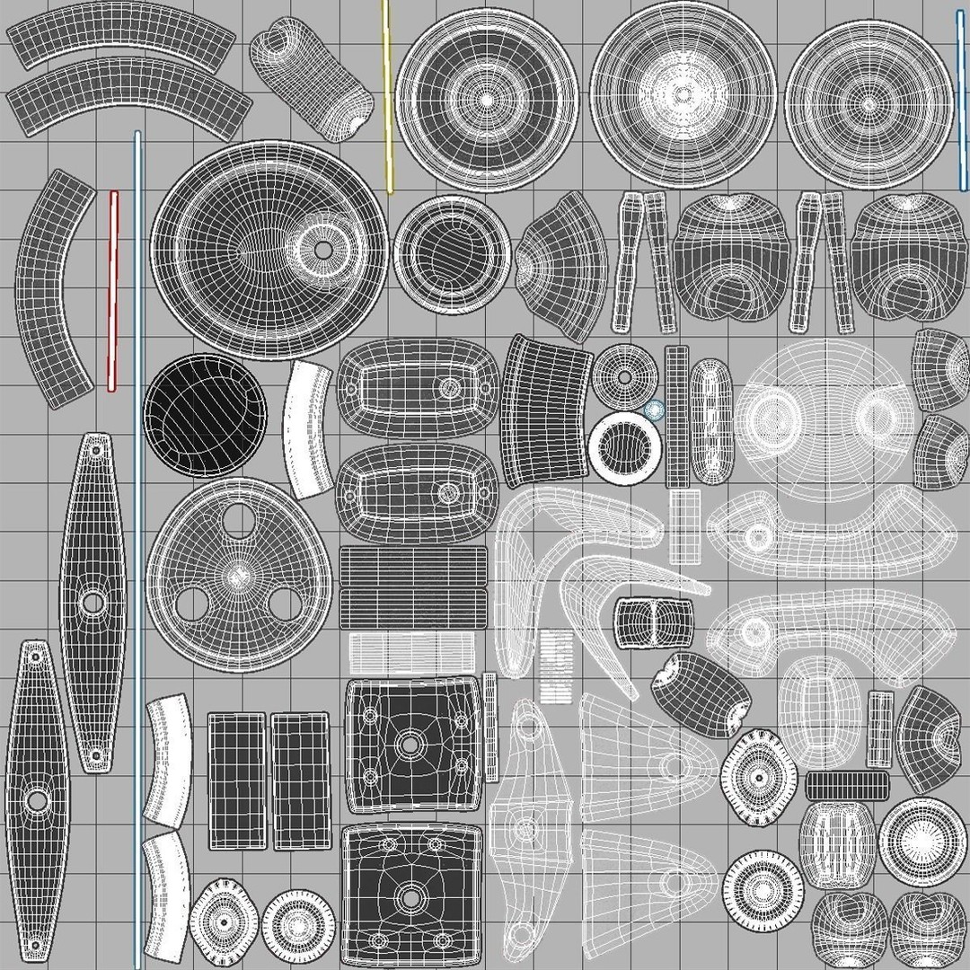 Laboratory Equipment 3D Model – Low Poly PBR Asset, OBJ & LWO Formats - View 19