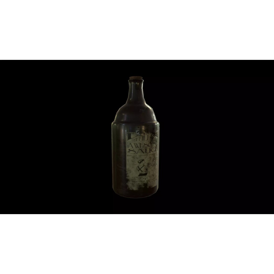 Old Medicine Bottles 3D Model – Low Poly Antique Science Asset, FBX - View 19