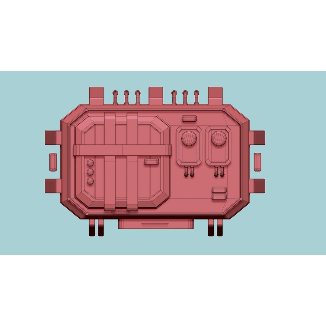 SciFi Hospital 3D Model – Low Poly Exterior Design, FBX & OBJ - View 20